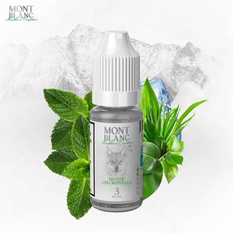 E LIQUIDE MONT BLANC MENTHE CHLOROPHILLE 10 ML 