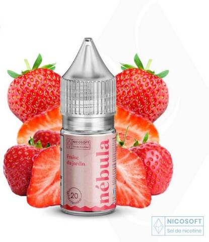 E LIQUIDE FRAISE DU JARDIN SEL DE NICOTINE 20 %
